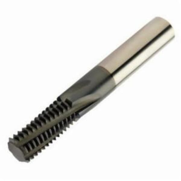 Sandvik Coromant 6251190 CoroMill Plura Right Hand Cutting Threading End Mill, M6x1 Coarse Thread, 57 mm OAL, 4 Flutes, 6 mm Dia Shank