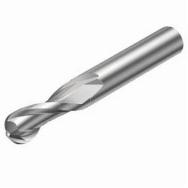 Sandvik Coromant 6259976 CoroMill Plura Ball Nose End Mill, 0.314 in Dia Cutter, 0.551 in Length of Cut, 1 Flutes, 0.314 in Dia Shank, 2.48 in OAL, Uncoated