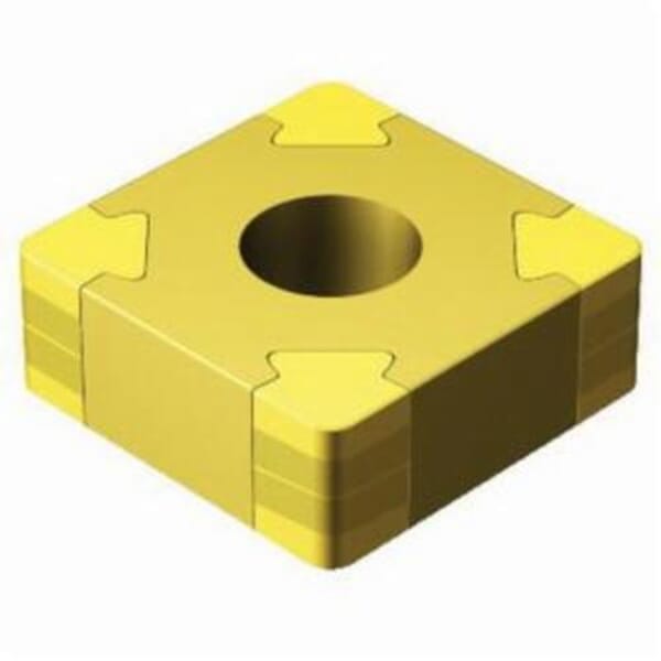 Sandvik Coromant 5908117 T-Max P Turning Insert, ANSI Code: SNGA432T0320B 7525, SNGA Insert, Material Grade: H, K, 432 Insert, Squared Shape, 12 Seat, Negative Rake, Neutral Cutting, For Use On Hardened Steel and Cast Iron, Carbide