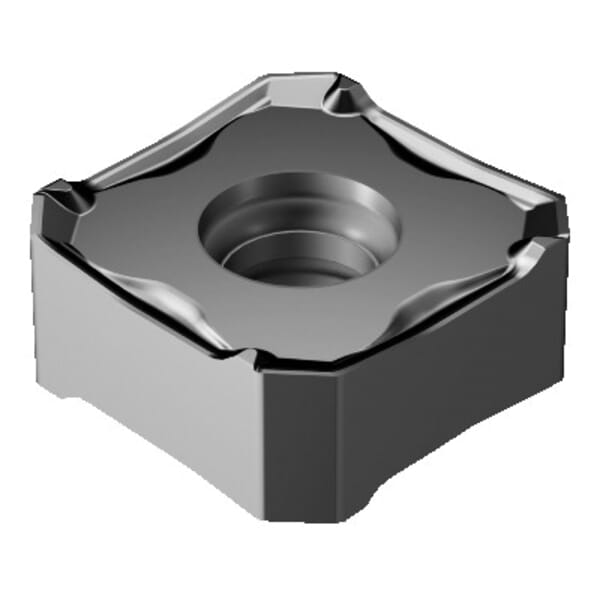 Sandvik Coromant 6289725 CoroMill 345 Milling Insert, ANSI Code: 345R-1305E-KM 3040, 345R/L..E-KM Insert, 1305 Insert, Carbide, Manufacturers Grade: 3040, Squared Shape, Material Grade: K