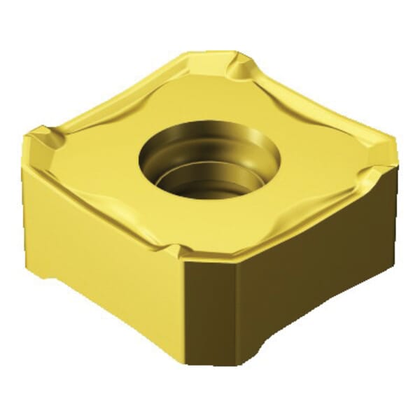 Sandvik Coromant 5759268 CoroMill 345 Milling Insert, ANSI Code: 345R-1305M-KH K20W, 345R/L..M-KH Insert, 1305 Insert, Carbide, Manufacturers Grade: K20W, Squared Shape, Material Grade: K