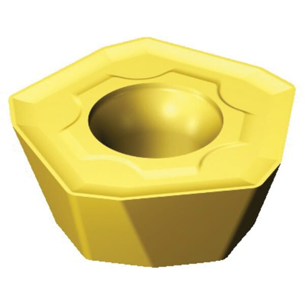 Sandvik Coromant 6289921 CoroMill 419 Milling Insert, ANSI Code: 419R-1405E-MM 2040, 419R..E-MM Insert, 1405 Insert, Carbide, Manufacturers Grade: 2040, Pentagon Shape, Material Grade: M