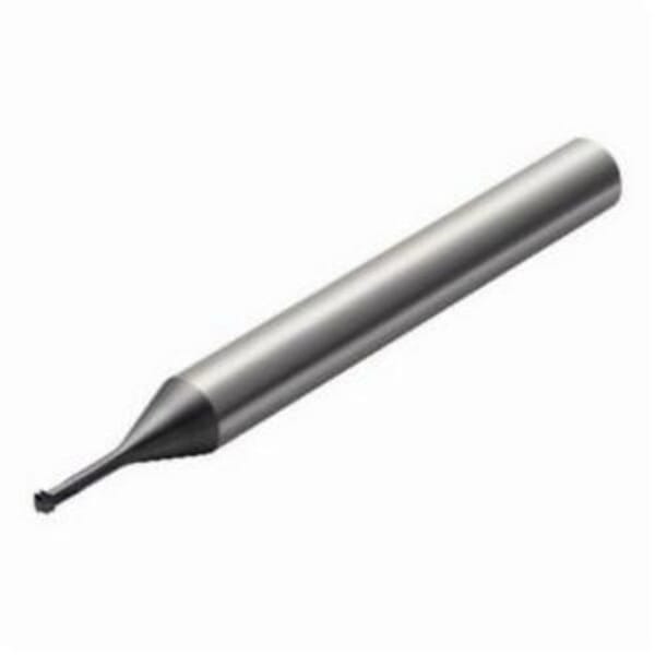 Sandvik Coromant 6416869 CoroMill Plura End Mill, 0.102 in Dia Cutter, 0.078 in Length of Cut, 3 Flutes, 0.236 in Dia Shank, 2.228 in OAL, PVD Coated