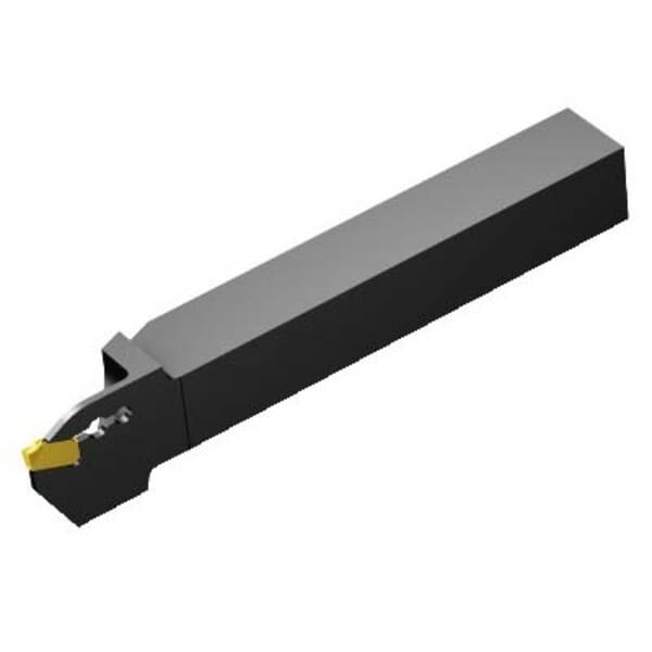 Sandvik Coromant 6427580 CoroCut QD Shank Tool, Insert Compatibility: QD-NG-0300-0002-CM, G Insert Seat, Left Hand Cutting, External, 16 mm H x 16 mm W Shank, QD-R/LF..S Toolholder