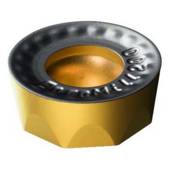 Sandvik Coromant 5740440 CoroMill 200 Milling Insert, ANSI Code: RCKT 16 06 M0-KH 3220, RCKT Insert, 1606M0 Insert, Carbide, Manufacturers Grade: 3220, Round Shape, Material Grade: K