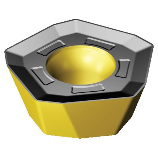Sandvik Coromant 6428139 CoroMill 419 Milling Insert, ANSI Code: 419R-1405M-PM 3330, 419R..M-PM Insert, 1405 Insert, Carbide, Manufacturers Grade: 3330, Pentagon Shape, Material Grade: K