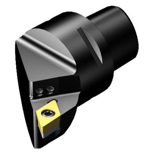 Sandvik Coromant 6537679 CoroTurn 107 Cutting Unit Head With Precision Coolant, C4 System, 50 mm L Head/Projection, Right Hand Cutting, Insert Compatibility: DCMT 11T308, 74 mm OAL, External