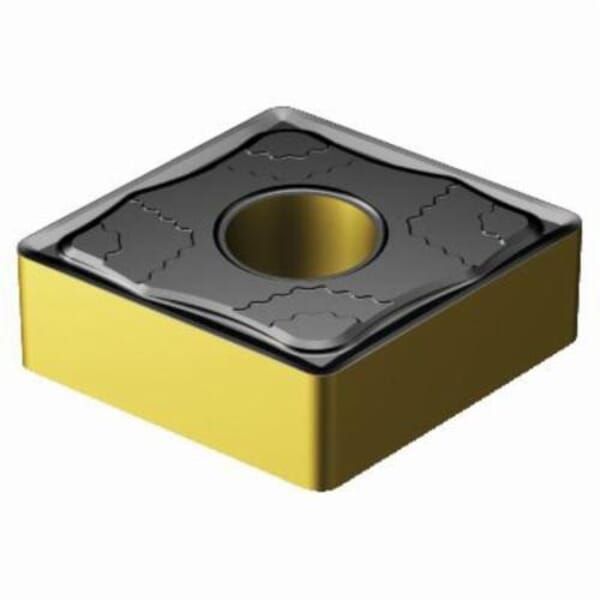 Sandvik Coromant 6198250 T-Max P Turning Insert, ANSI Code: CNMG 431-PMC 4325, CNMG Insert, Material Grade: K, P, 431 Insert, Rhombic Shape, 12 Seat, Negative Rake, Neutral Cutting, For Use On Cast Iron and Steel, Carbide, Manufacturers Grade: 4325