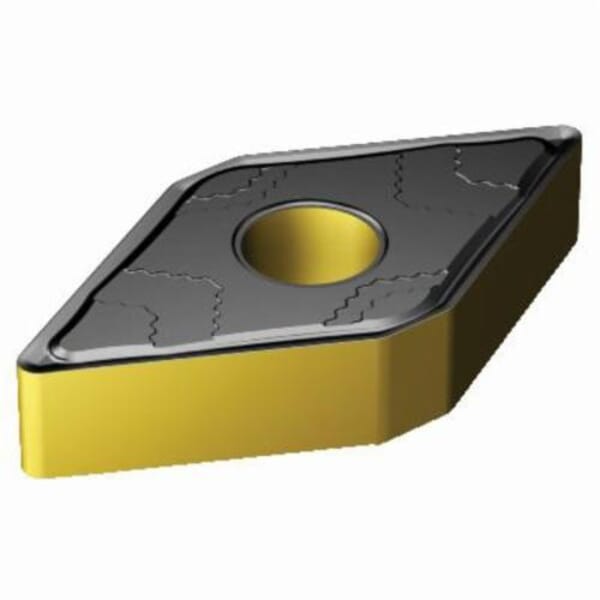 Sandvik Coromant 6612656 T-Max P Turning Insert, ANSI Code: DNMG 443-PMC 4315, DNMG Insert, Material Grade: K, P, 443 Insert, Rhombic Shape, 15 Seat, Negative Rake, Neutral Cutting, For Use On Cast Iron and Steel, Carbide, Manufacturers Grade: 4315