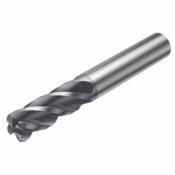 Sandvik Coromant 6732637 CoroMill Plura Square Shoulder End Mill, 0.787 in Dia Cutter, 1.653 in Length of Cut, 4 Flutes, 0.787 in Dia Shank, 4.094 in OAL, PVD Coated