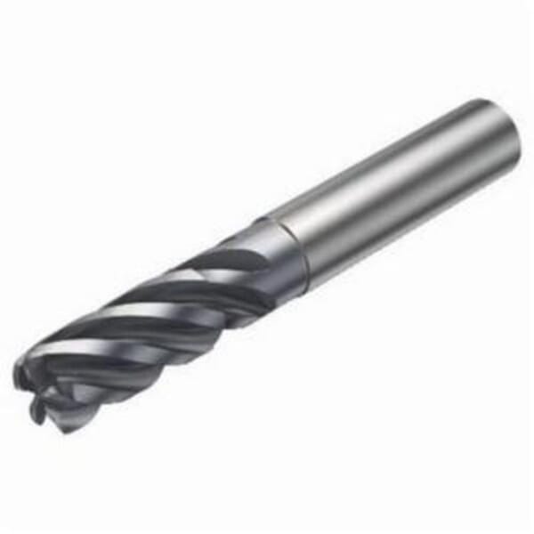 Sandvik Coromant 6732544 CoroMill Plura Square Shoulder End Mill, 0.393 in Dia Cutter, 0.866 in Length of Cut, 5 Flutes, 0.393 in Dia Shank, 2.834 in OAL, PVD Coated