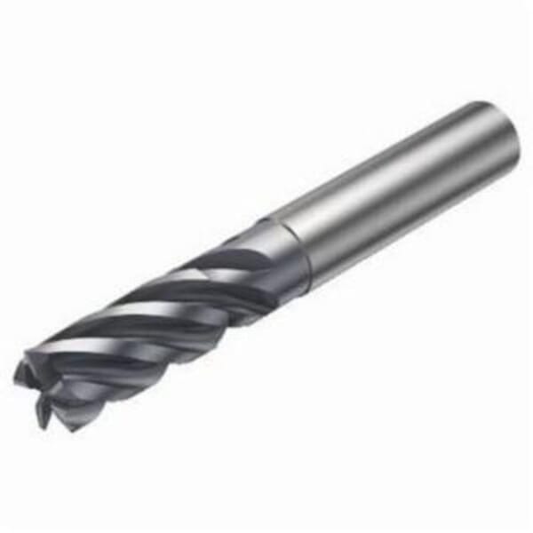 Sandvik Coromant 6732643 CoroMill Plura Square Shoulder End Mill, 0.787 in Dia Cutter, 1.653 in Length of Cut, 5 Flutes, 0.787 in Dia Shank, 4.094 in OAL, PVD Coated