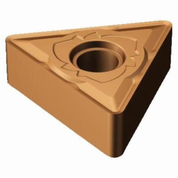 Sandvik Coromant 5915103 T-Max P Basic Shape Turning Insert, ANSI Code: TNMG 332-SM 1125, TNMG Insert, Material Grade: M, S, 332 Insert, Triangular Shape, 16 Seat, Negative Rake, Neutral Cutting, For Use On Heat-Resistant Super Alloys and Stainless Steel