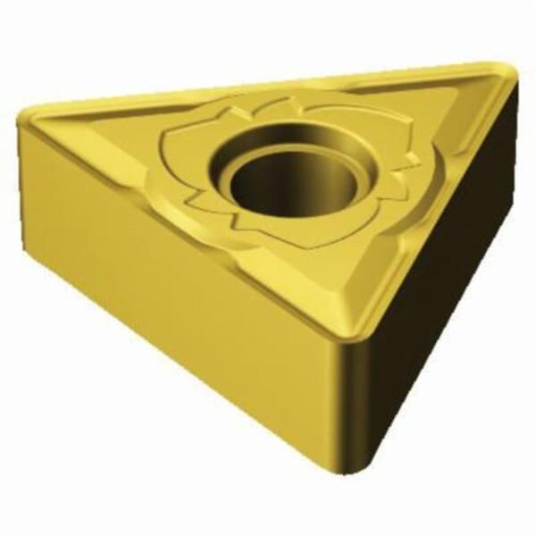 Sandvik Coromant 5915109 T-Max P Basic Shape Turning Insert, ANSI Code: TNMG 333-SM S05F, TNMG Insert, Material Grade: S, 333 Insert, Triangular Shape, 16 Seat, Negative Rake, Neutral Cutting, For Use On Heat-Resistant Super Alloys, Carbide