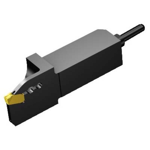 Sandvik Coromant 6427652 CoroCut QD QS Shank Tool With Internal Coolant, Insert Compatibility: QD-NF-0250-0002-CM, F Insert Seat, Left Hand Cutting, External, 16 mm H x 16 mm W Shank, QS-QD-R/LF..C..S Toolholder