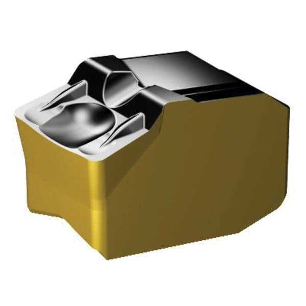 Sandvik Coromant 6427513 CoroCut QD Single Edged Grooving Insert, ANSI Code: QD-NL-0800-0008-GM 4325, QD-NL Insert, L Insert, Neutral Cutting, 0.315 in W Cutting, Manufacturers Grade: 4325, CVD-TiCN+Al2O3+TiN Coated, Material Grade: K, P