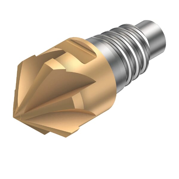 Sandvik Coromant 5722432 CoroMill 316 Exchangeable Medium Length Milling Head, ANSI Code: A316-16CM800-06260G 1030, A316..CM..G Milling Tip Style, Chamfer Mill Milling Tip, Solid Carbide, Manufacturers Grade: 1030, 8 Flutes, Material Grade: K, M, P, S