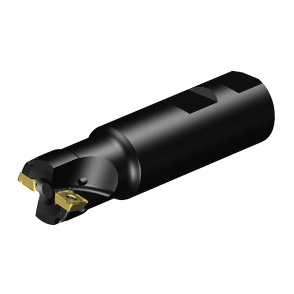Sandvik Coromant 5722868 CoroMill 490 Shoulder Milling Cutter, ANSI Code: A490-025M25-08L, 1 in Dia Cutting, Welded-On Shank, A490..Mxx Insert, Right Hand Cutting, 90 deg Lead Angle, 0.2165 in Max Depth of Cut