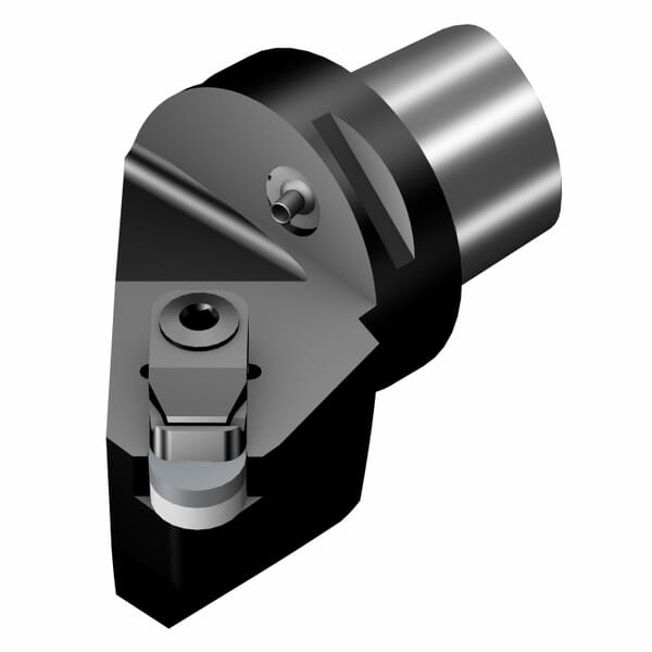Sandvik Coromant 5727280 T-Max Turning Cutting Unit Head With Through Coolant, C4 System, 50 mm L Head/Projection, Right Hand Cutting, Insert Compatibility: RNGN 120700, 74 mm OAL