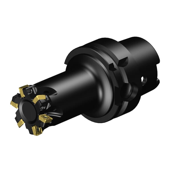 Sandvik Coromant 5761859 CoroMill 490 Shoulder Milling Cutter, ANSI Code: 490-040HA06-08H, 1.5748 in Dia Cutting, HSK Taper Shank, 490..HAxx Insert, Right Hand Cutting, 90 deg Lead Angle, 0.2165 in Max Depth of Cut