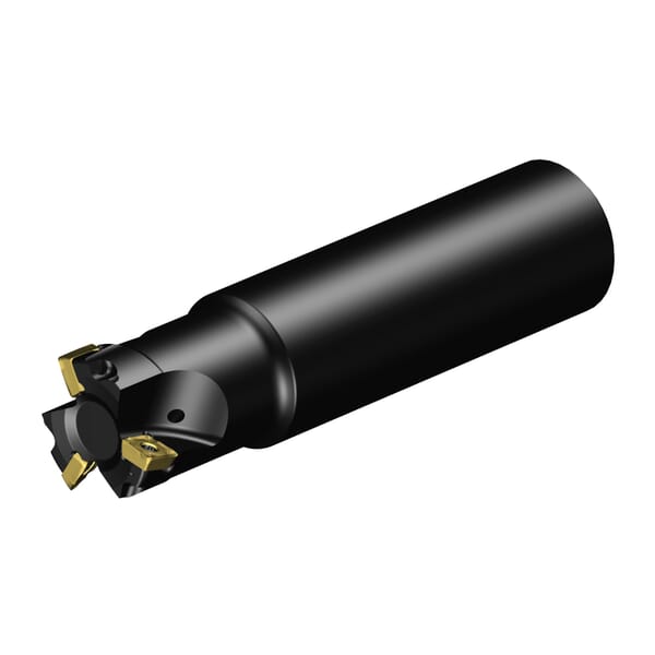 Sandvik Coromant 5762098 CoroMill 490 Shoulder Milling Cutter, ANSI Code: 490-032A32-08L, 1.2598 in Dia Cutting, Straight Shank, 490..Axx Insert, Right Hand Cutting, 90 deg Lead Angle, 0.2165 in Max Depth of Cut