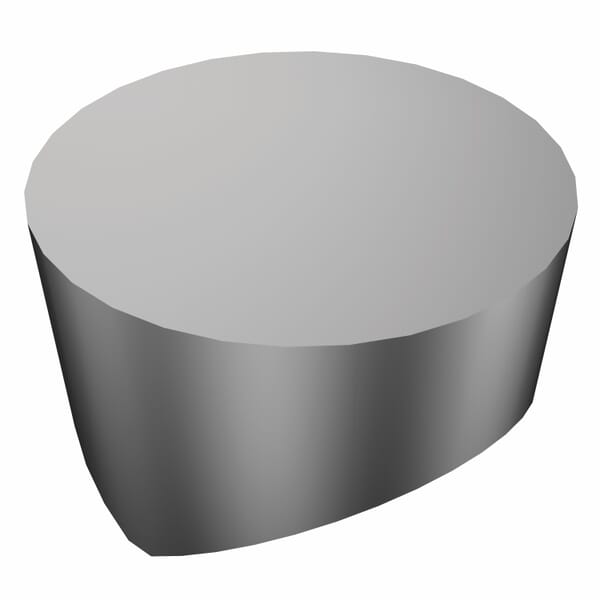 Sandvik Coromant 5740083 T-Max 1-Sided Turning Insert, ANSI Code: RCGX45A 6060, RCGX Insert, Material Grade: S, 45 Insert, Round Shape, 12 Seat, Positive Rake, Neutral Cutting, For Use On Heat Resistant Super Alloys, Ceramic, Manufacturers Grade: 6060