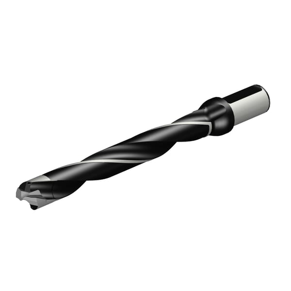 Sandvik Coromant 6426012 CoroDrill 870 Exchangeable Tip Drill, 1.181 to 1.22 in Drill, 13.465 in OAL, 8.282XD Drill Depth by Dia Ratio, 1.26 in Dia Shank
