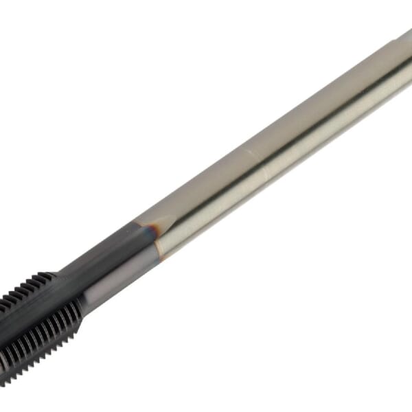 Sandvik Coromant 6871211 CoroTap 100 Straight Flute Tap With Wiper Flat, Right Hand Cutting, M12x1.75 Thread, Semi-Bottoming Chamfer, 5 Flutes, TiAlN Coated, HSS