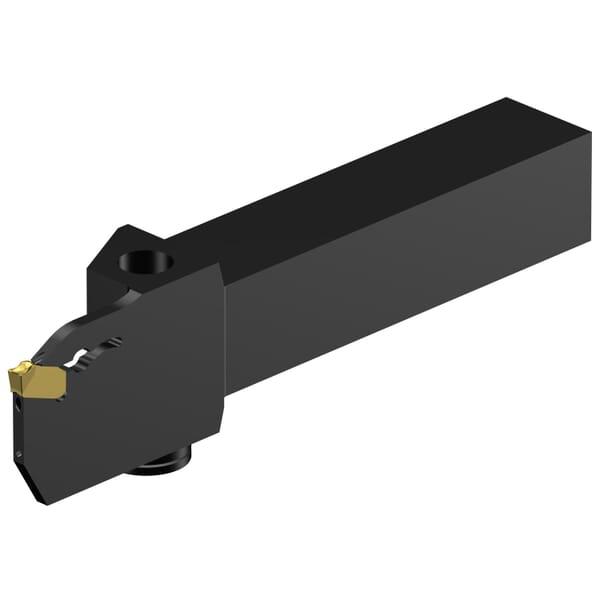 Sandvik Coromant 6976219 CoroCut QD Shank Tool With Internal Coolant, Insert Compatibility: QD-NG-0300-0002-CM, G Insert Seat, Right Hand Cutting, External, 3/4 in H x 3/4 in W Shank, QD-R/LF..C..A Toolholder