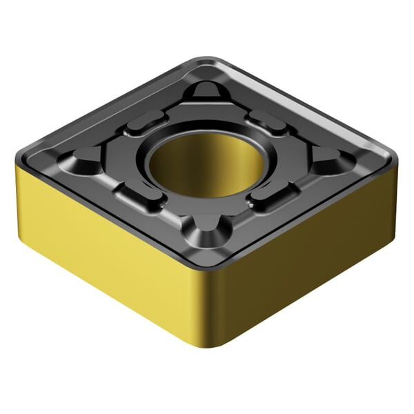 Sandvik Coromant 7080875 T-Max P Turning Insert, ANSI Code: SNMG 432-PR 4335, SNMG Insert, Material Grade: P, 432 Insert, Squared Shape, 12 Seat, Negative Rake, Neutral Cutting, For Use On Steel, Carbide, Manufacturers Grade: 4335