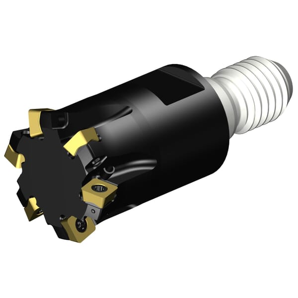 Sandvik Coromant 7082526 CoroMill 415 Face Milling Cutter With Internal Coolant Channel, ANSI Code: 415-25T12-05H, 16.6 to 25 mm Dia Cutting, 20.8 mm Dia Shank, 3 mm Max Depth of Cut, 20.8 mm Dia Arbor Hole
