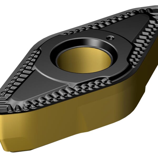 Sandvik Coromant 7100705 CoroTurn Prime Turning Insert, ANSI Code: CP-B1108-M5 4325, CP-B Insert, Material Grade: P, 1108 Insert, Diamond Shape, 11 Seat, Positive Rake, Neutral Cutting, For Use On Steel, Carbide, Manufacturers Grade: 4325