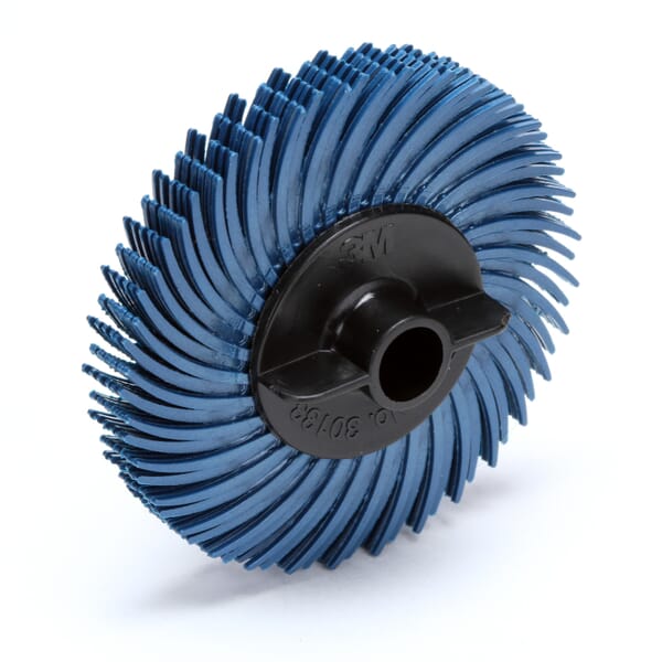 Scotch-Brite 7000028529 Bristle Disc, 2 in Dia Brush, 3/8 in Arbor Hole, 400 Grit, Super Fine Grade, Ceramic Fill