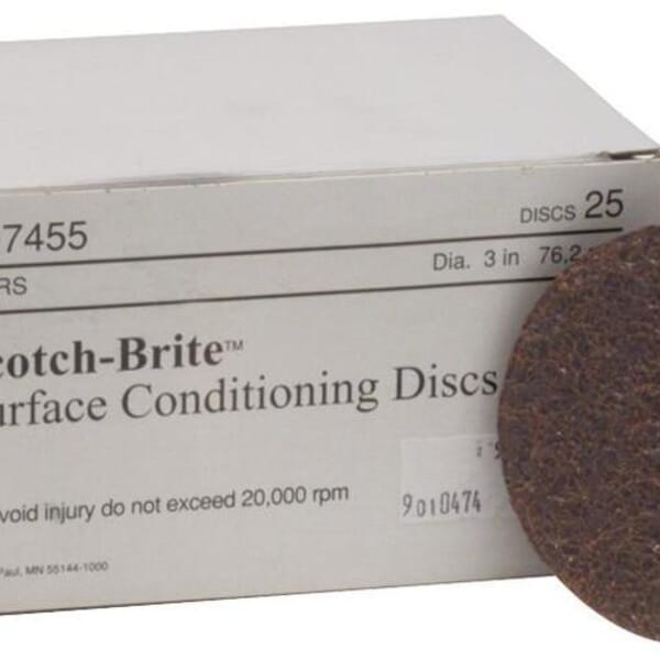 Scotch-Brite 7000120660 Surface Conditioning Disc, 3 in Dia Disc, Coarse Grade, Aluminum Oxide Abrasive
