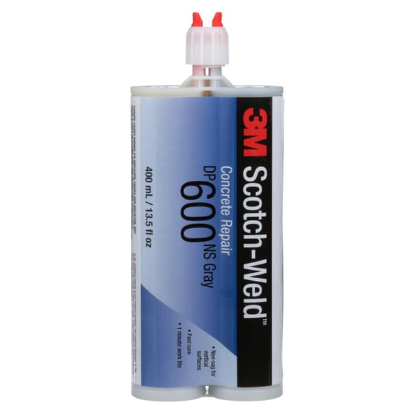 Scotch-Weld 7000046376 DP600NS Non-Sag Concrete Repair Compound, 13.52 fl-oz, Gray