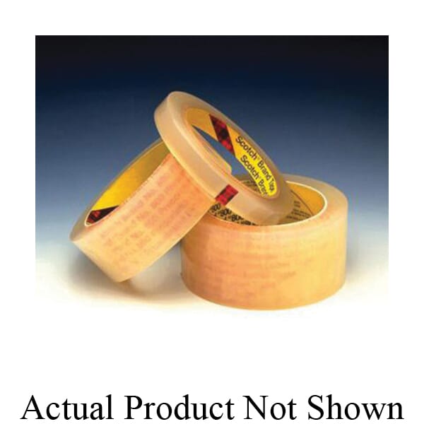 Scotch 7000047515 Prescription Label Tape, 72 yd L x 1 in W, 2.5 mil THK, Acrylic Adhesive, Acetate Backing, Clear