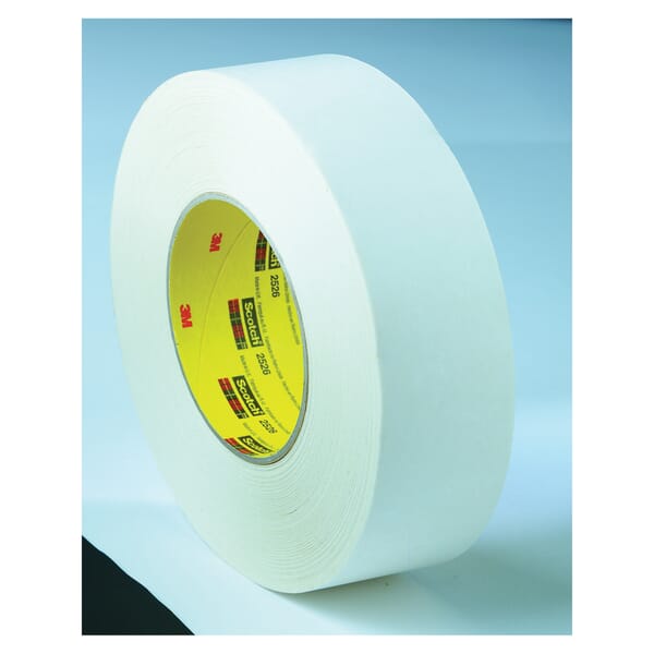 Scotch 7000123733 Flatback Tape, 55 m L x 96 mm W, 9.8 mil THK, Natural Rubber Adhesive, Flatback Paper Backing