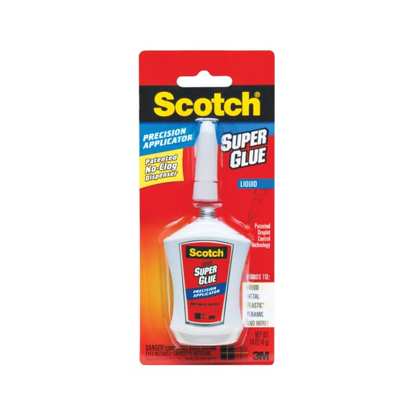 Scotch 7100045780 Acid Free Glue Liquid, 4 g Container Precision Applicator Bottle Container, Liquid Form, Clear, Specific Gravity: 1.05