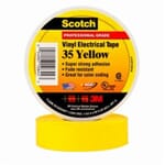 Scotch 7000006096 Tape, 66 ft L x 3/4 in W, 7 mil THK, PVC, Rubber Resin Adhesive, Yellow