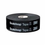 3M 7000057502 All Weather Premium Grade Corrosion Protection Tape, 100 ft L x 2 in W, 10 mil THK, Rubber Adhesive, Vinyl Backing, Black