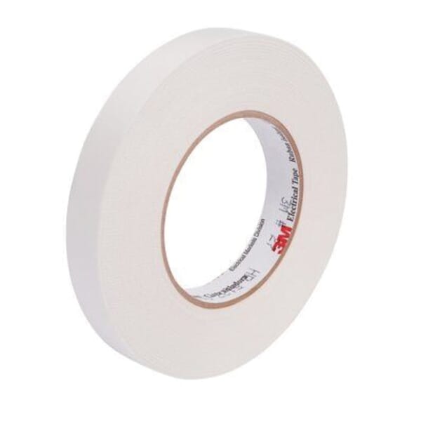 Scotch 7000031347 Printable Cloth Tape, 60 yd L x 1 in W, 7 mil THK, Glass Cloth, Rubber Adhesive, White