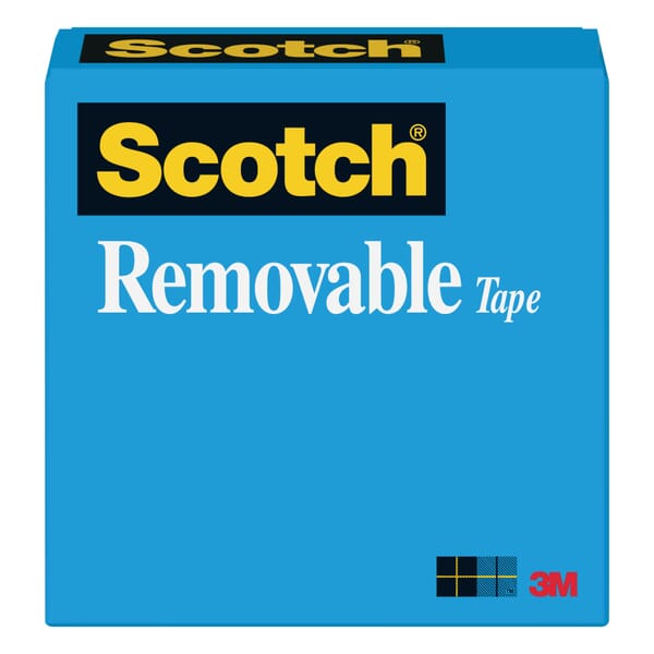Scotch 7010314399 811 Removable Office Tape, 1296 in L 1 in W, Synthetic Acrylic Adhesive, Matte Acetate Backing