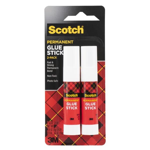 Scotch 7010341387 6008 Glue Stick, 28 oz Stick, Transparent