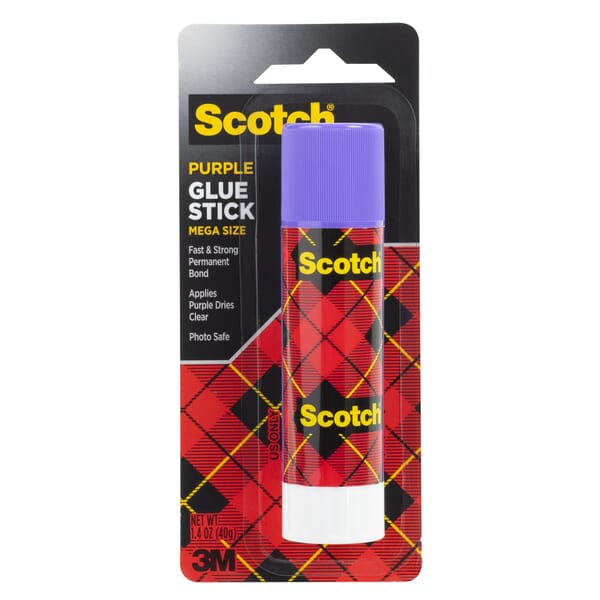 Scotch 7010383996 6108-MEGA Glue Stick, 1.4 oz Stick, Transparent