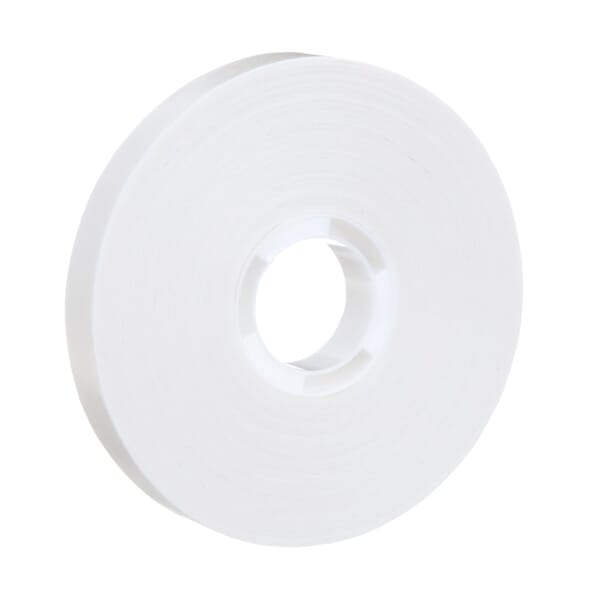 Scotch 7100016838 928 Double Coated Tape, 36 yd L 0.5 in W, 2 mil THK, Tissue, Differential Adhesive Adhesive, White