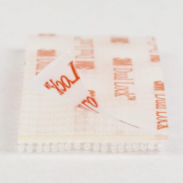 Scotch 7100064515 RF6730 Self-Stick Fastener, 3 in L 1 in W, Polypropylene, Transparent