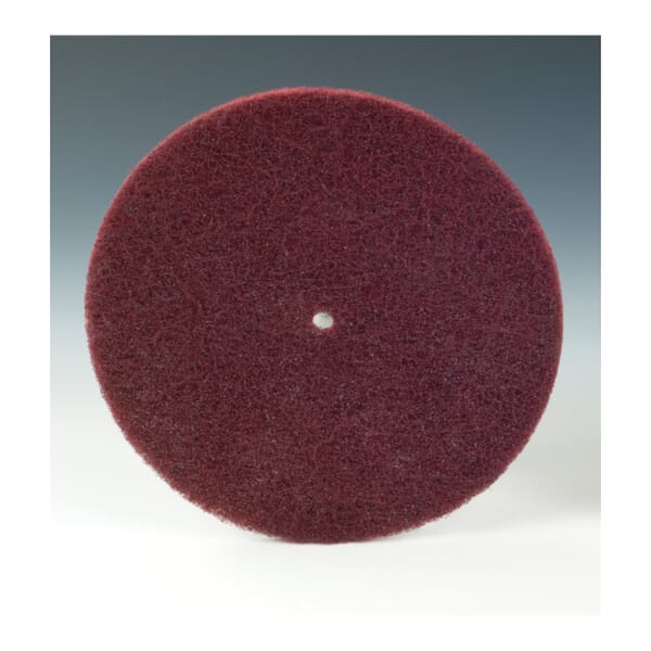 Scotch-Brite 7010294767 Deburring Disc, 6 in Dia Disc, 100 Grit, Very Fine Grade, Aluminum Oxide Abrasive