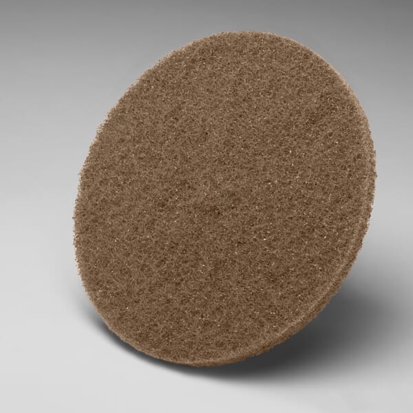 Scotch-Brite 7000121099 Cut and Polish Disc, 5 in Dia Disc, Medium Grade, Aluminum Oxide Abrasive, Paper Backing