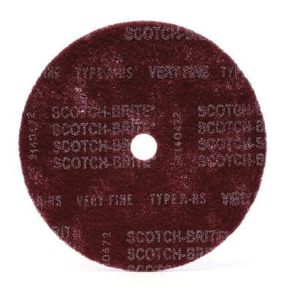 Scotch-Brite 7010328947 General Purpose High Strength Disc, 12 in Dia Disc,  Very Fine Grade, Aluminum Oxide Abrasive, Fiber Backing
