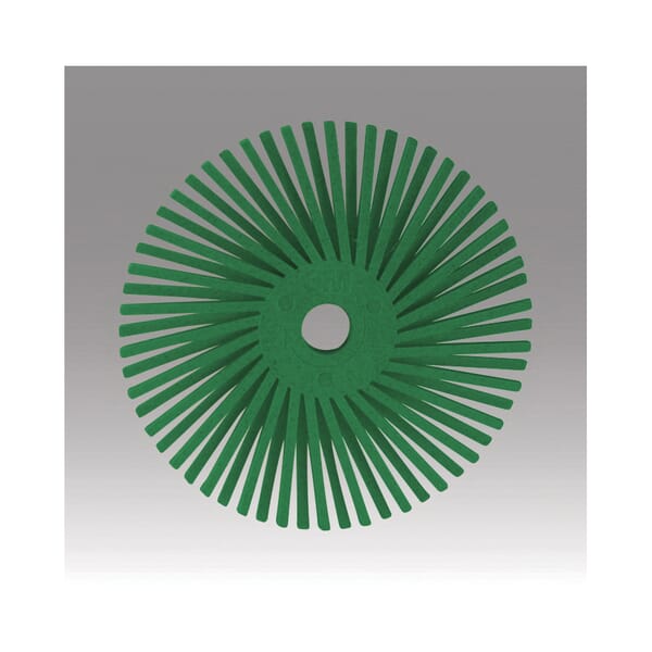 3M 7100138176 Quick-Change Bristle Disc, 3 in Dia Brush, No Hole Arbor Hole, 50 Grit, Coarse Grade, Ceramic Fill